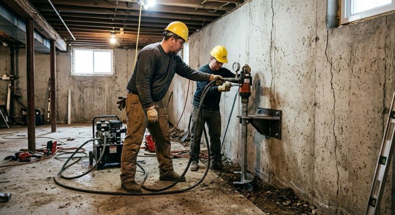 Basement Stabilization in Arlington, MA
