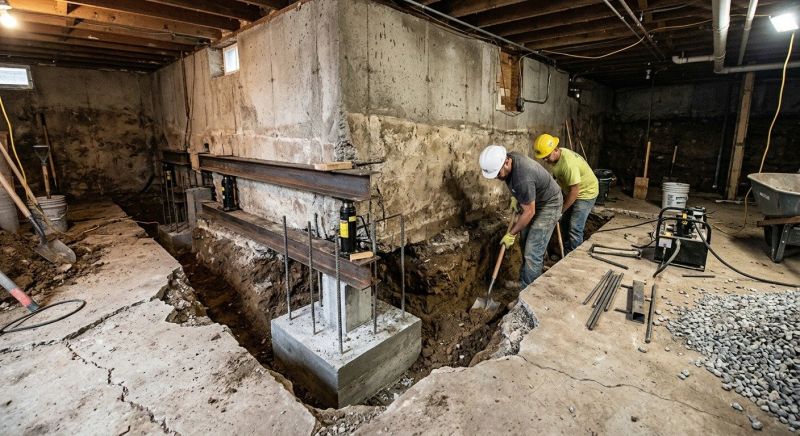 Basement Underpinning in Arlington, MA