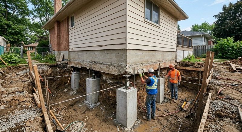 Basement Underpinning in Arlington, MA