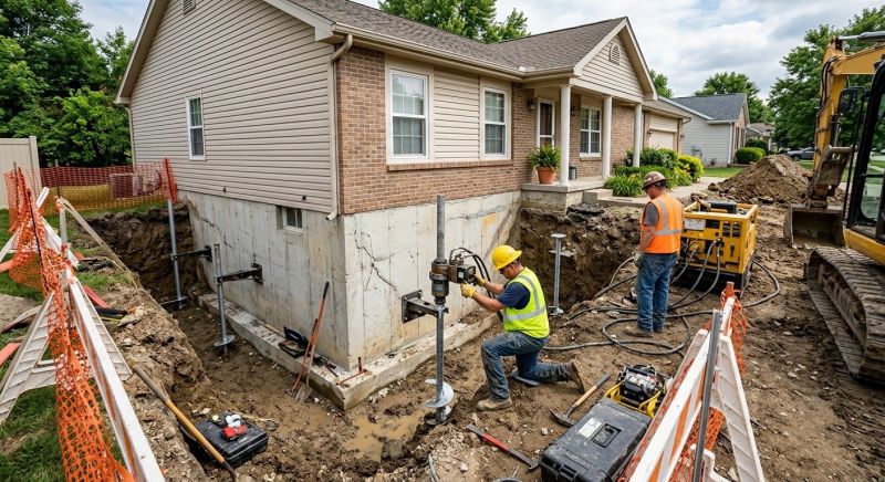 Building Foundation Repair in Reading, MA