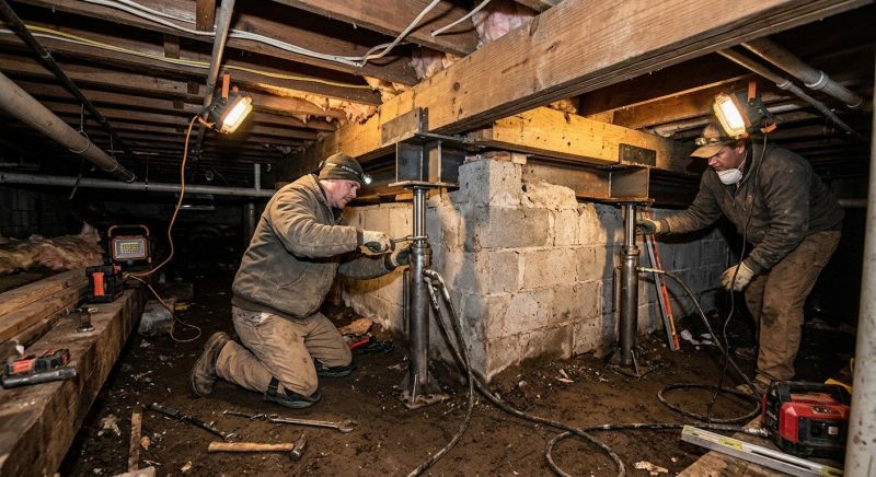 Concrete Foundation Repair in Chelmsford, MA