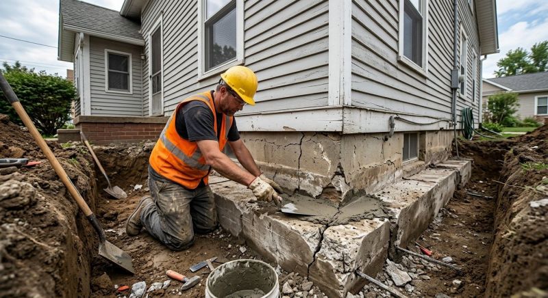 Concrete Foundation Repair in Hyde Park, MA