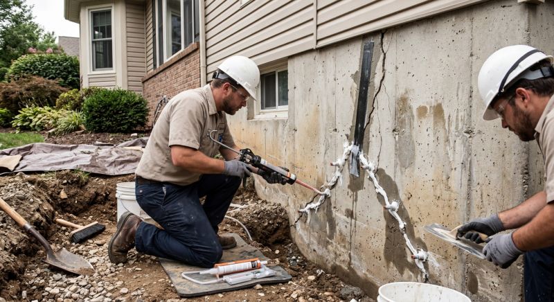 Cracked Foundation Repair in Hyde Park, MA