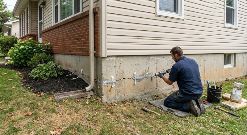 Cracked Foundation Repair in Pelham, NH