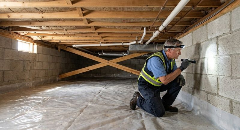Crawl Space Leveling in Arlington, MA