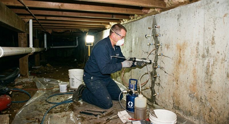 Crawlspace Foundation Repair in Boxford, MA