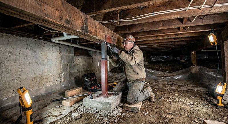 Crawlspace Foundation Repair in Brookline, MA