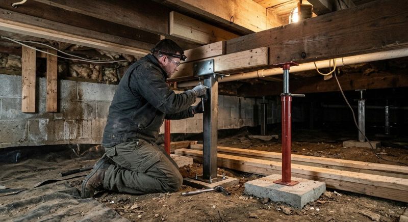 Crawlspace Structural Repair in Arlington, MA