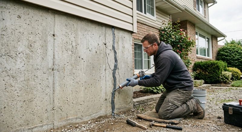 Foundation Crack Sealing in Arlington, MA