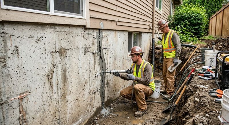 Foundation Crack Sealing in Arlington, MA