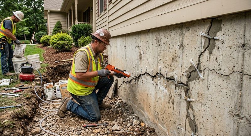 Foundation Cracks Repair in Arlington, MA