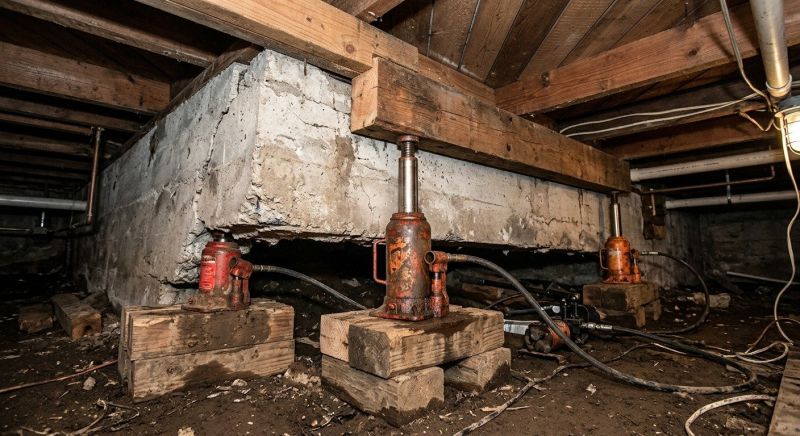 Foundation Jacking in Boxford, MA