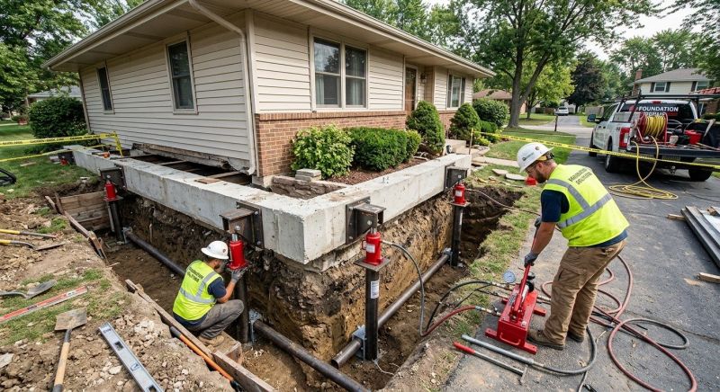 Foundation Jacking in Brockton, MA
