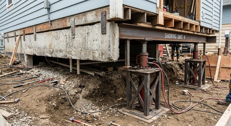 Foundation Jacking in Dedham, MA