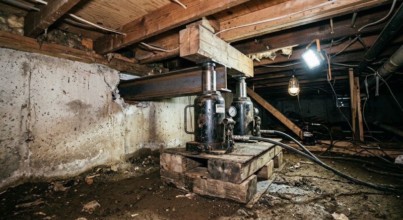 Foundation Jacking in Groton, MA