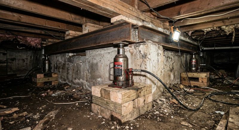 Foundation Jacking in Methuen, MA