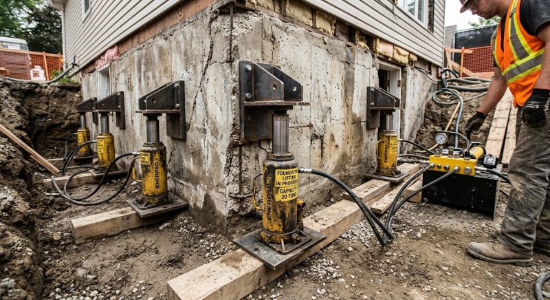 Foundation Jacking in Southborough, MA