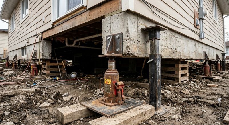 Foundation Lifting in Concord, MA
