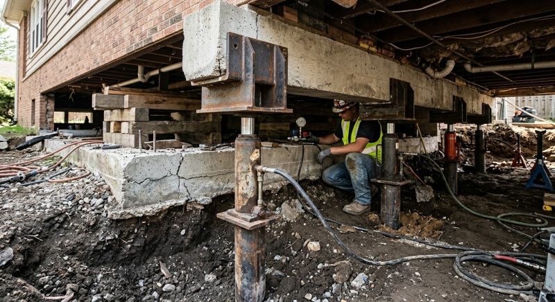 Foundation Lifting in Georgetown, MA