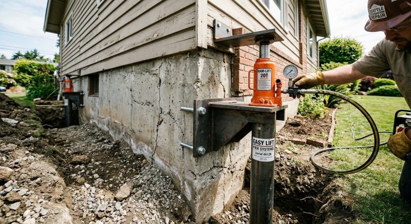 Foundation Lifting in Milton, MA