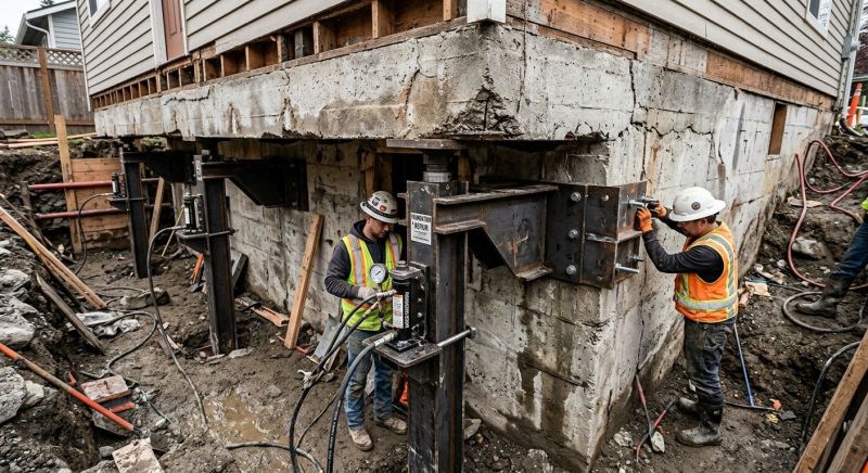 Foundation Lifting in Tewksbury, MA