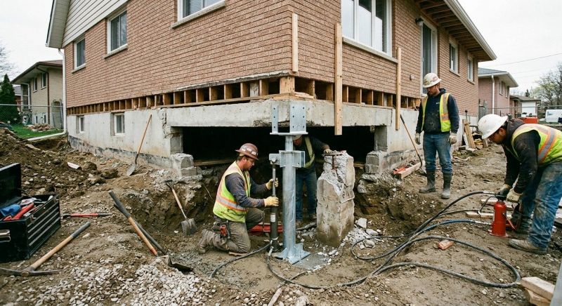 Foundation Pier Repair in Arlington, MA