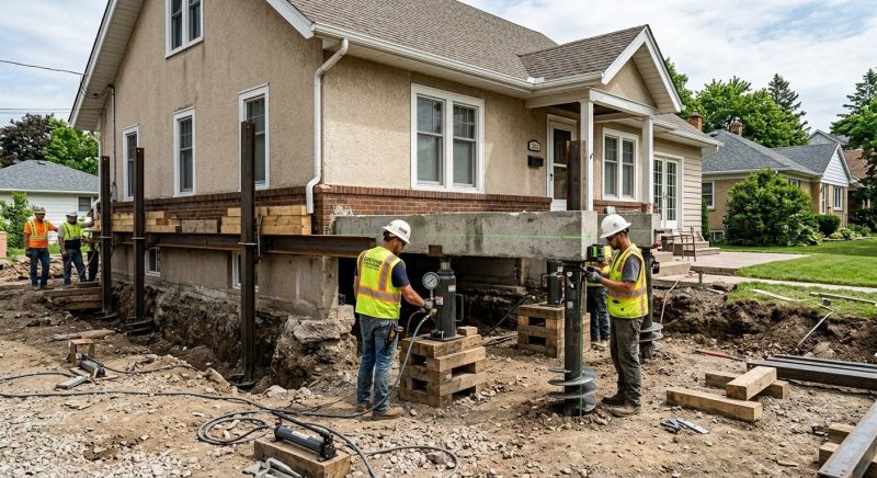 Foundation Releveling in Arlington, MA