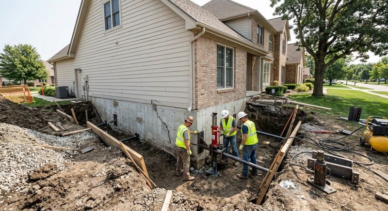 Foundation Settlement Repair in Arlington, MA