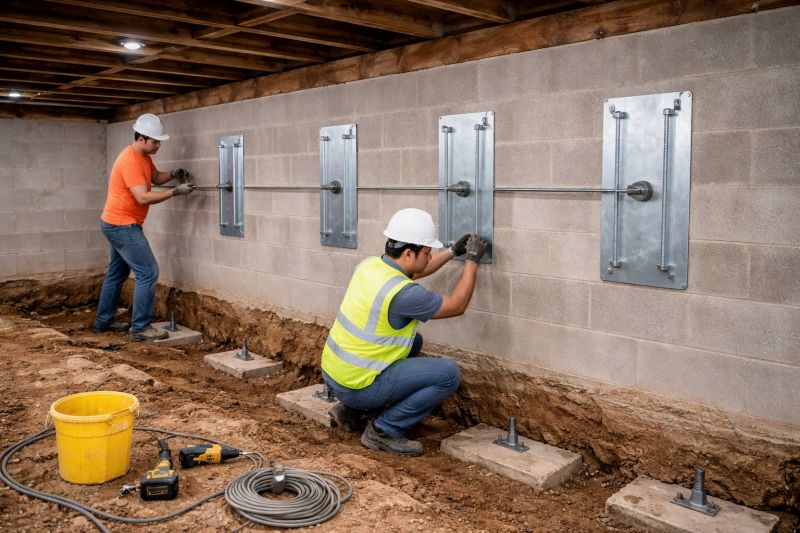 Foundation Stabilizing in Ashland, MA
