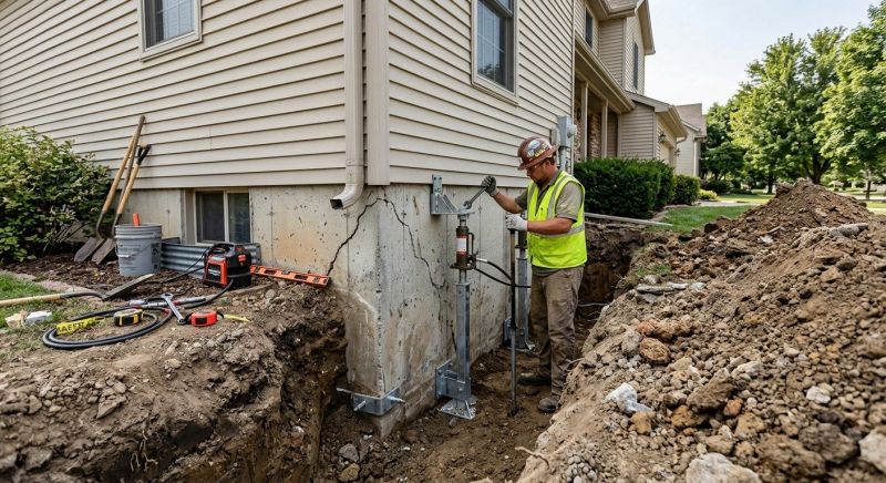 Foundation Stabilizing in Dracut, MA