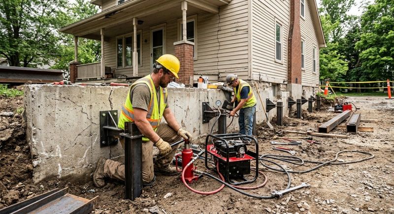 Foundation Stabilizing in Stoughton, MA