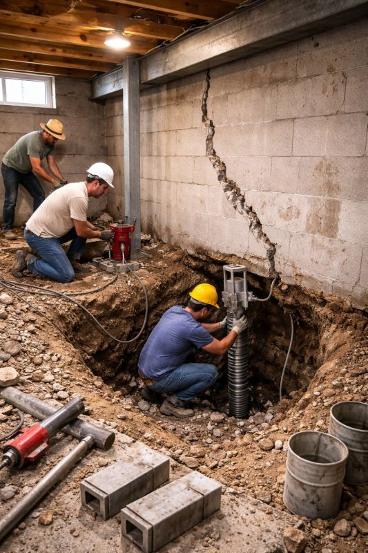 Foundation Structural Repair in Medford, MA