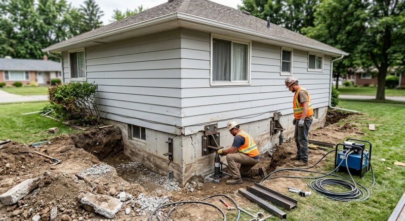 House Foundation Repair in Arlington, MA