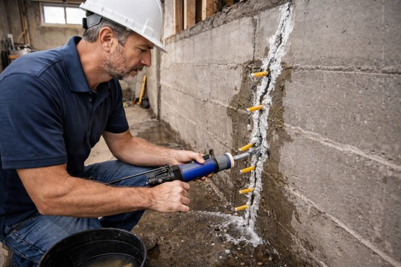 Leaking Foundation Repair in Arlington, MA