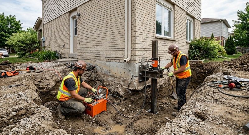 Sinking Foundation Lifting in Arlington, MA