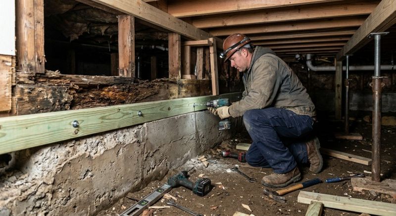 Sinking Foundation Repair in Ayer, MA