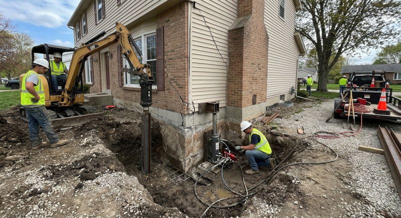 Sinking Foundation Repair in Hyde Park, MA