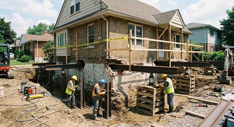 Structural Underpinning in Arlington, MA