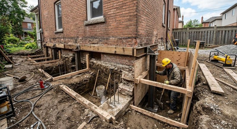 Structural Underpinning in Arlington, MA