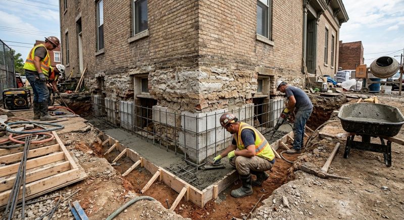 Underpinning Repair in Arlington, MA